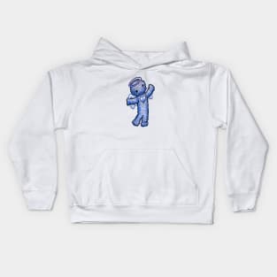 cute blue angel yarn doll Kids Hoodie